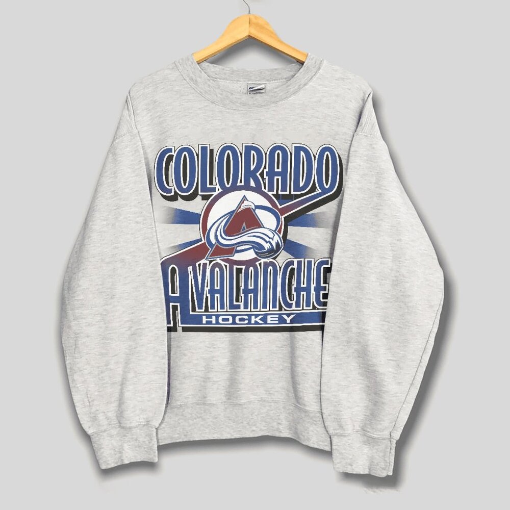 Vintage Colorado Avalanche Logo Hockey Sweatshirt, Retro NHL Shirt For Men Women